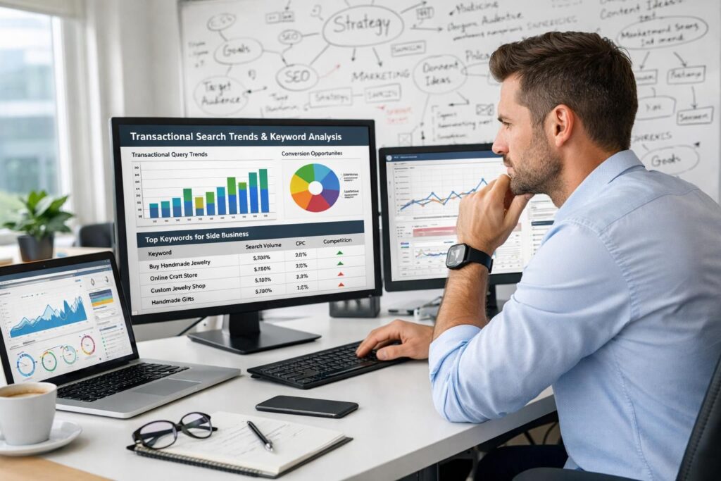 découvrez comment identifier et capter des requêtes transactionnelles pour développer un side business rentable et booster vos revenus complémentaires.