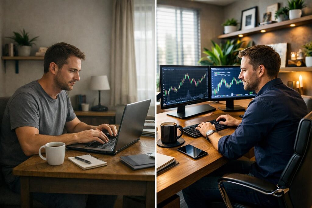 découvrez les différences clés entre un side business à 1 000 € et à 5 000 € par mois, et ce que cela implique réellement pour votre activité parallèle.